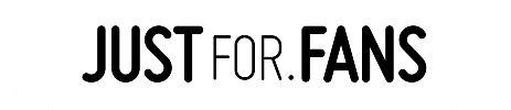 Just For Fans black and white logo.
