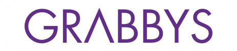 GRABBYS logo in purple